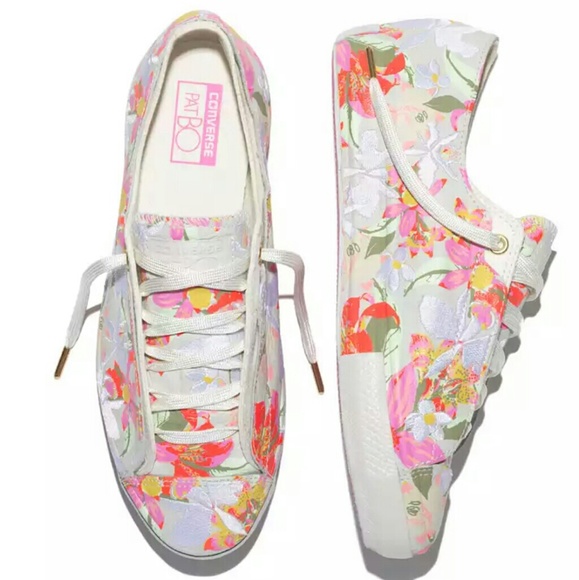NWT Converse Chuck Taylor PatBo Floral Low Tops - Picture 1 of 6